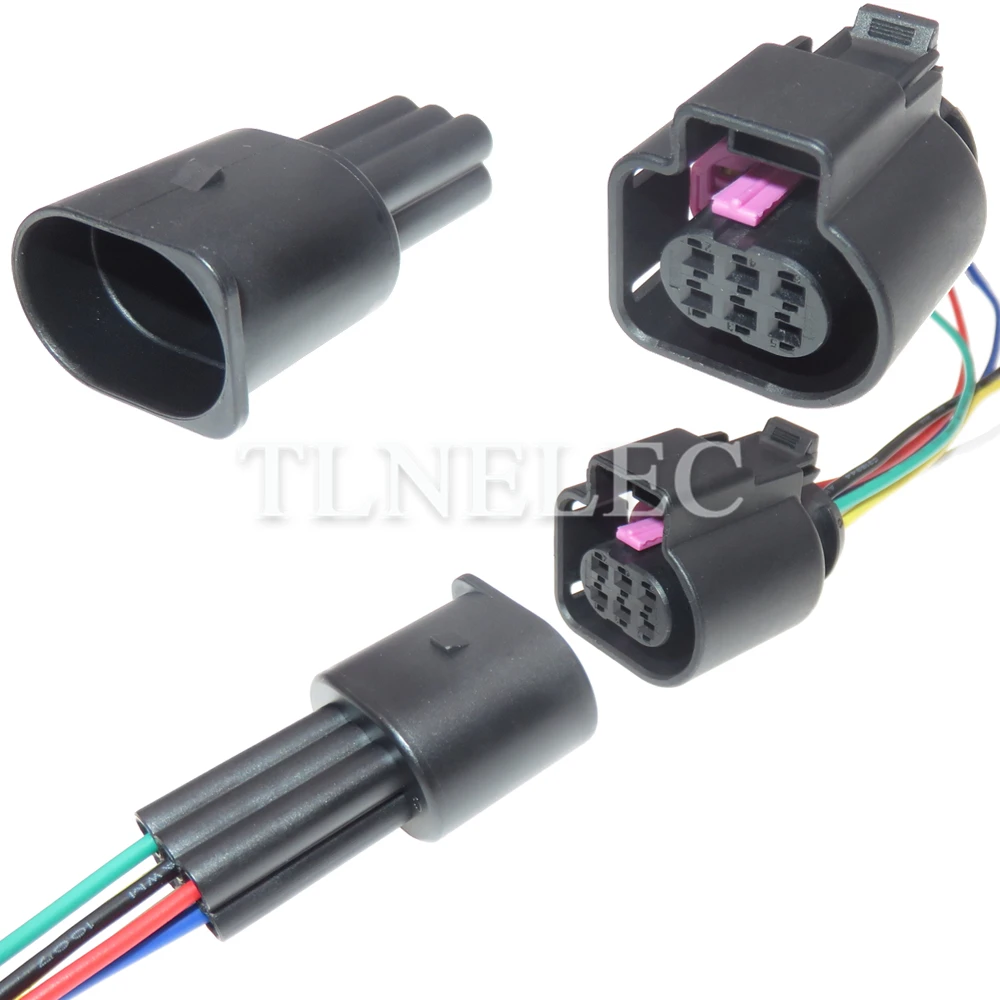 

6-контактный автомобильный герметичный разъем с проводами, Автомобильный датчик кислорода, проводные соединители 1928404669 4H0973713