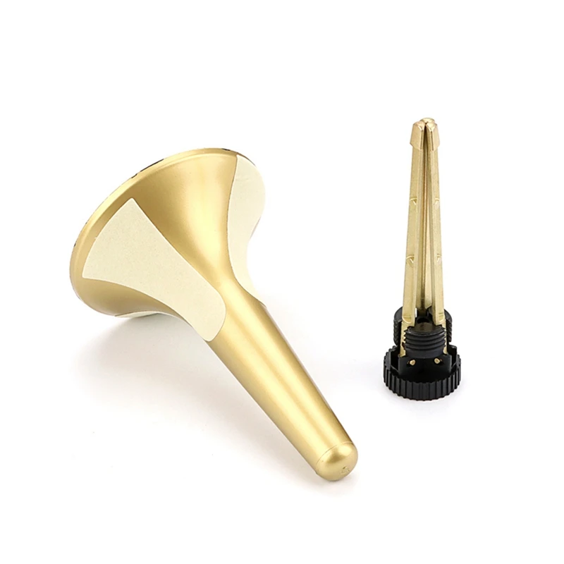 

1 PCS Trumpet Stand Holder With 3 Leg Metal Stand Portable Gold Trumpet Holder For Trumpet Brass Instrument Accessories