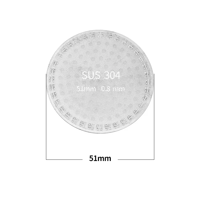 

Двухслойная сетка для фильтра для кофе, металлическая термостойкая сетка для кофе из нержавеющей стали 304, аксессуар для кофемашины для эспрессо 51/53/58 мм