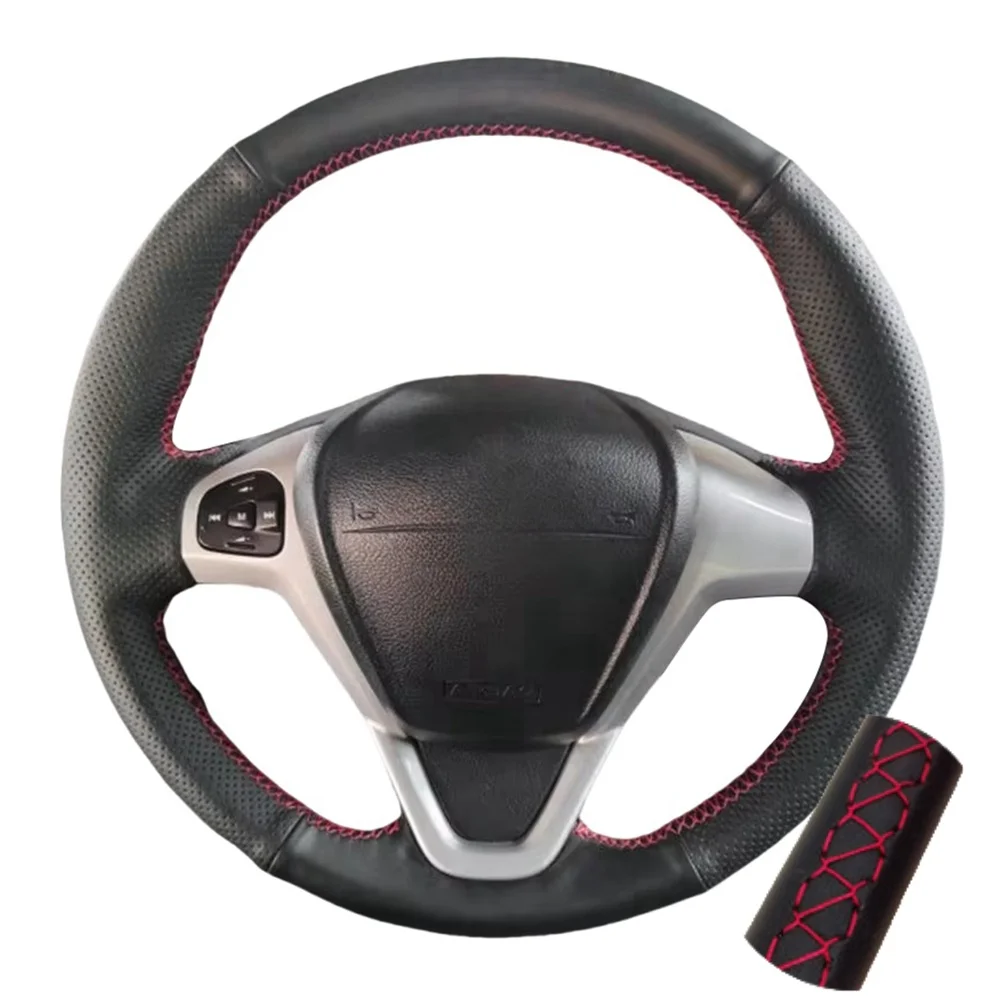 

Чехол На Руль Из Микрофибры Для Ford EcoSport 2014-2017, Fiesta 2008-2017, Ручная Строчка, Индивидуальная Подгонка