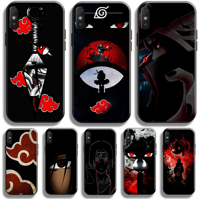 

Akatsuki Uchiha Itachi For Xiaomi Redmi 9A Phone Case Redmi 9AT Case Black Soft Carcasa Funda Liquid Silicon