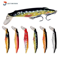 new artificial bionic bait fishing lure eyes 3d with hooks minnow spinning wobbler baits carp striped bass pesca fishing lure
