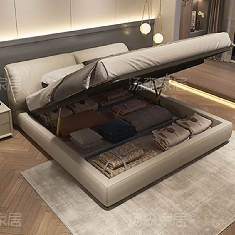 Роскошная Высококачественная большая кожаная подстилка для кровати мягкая