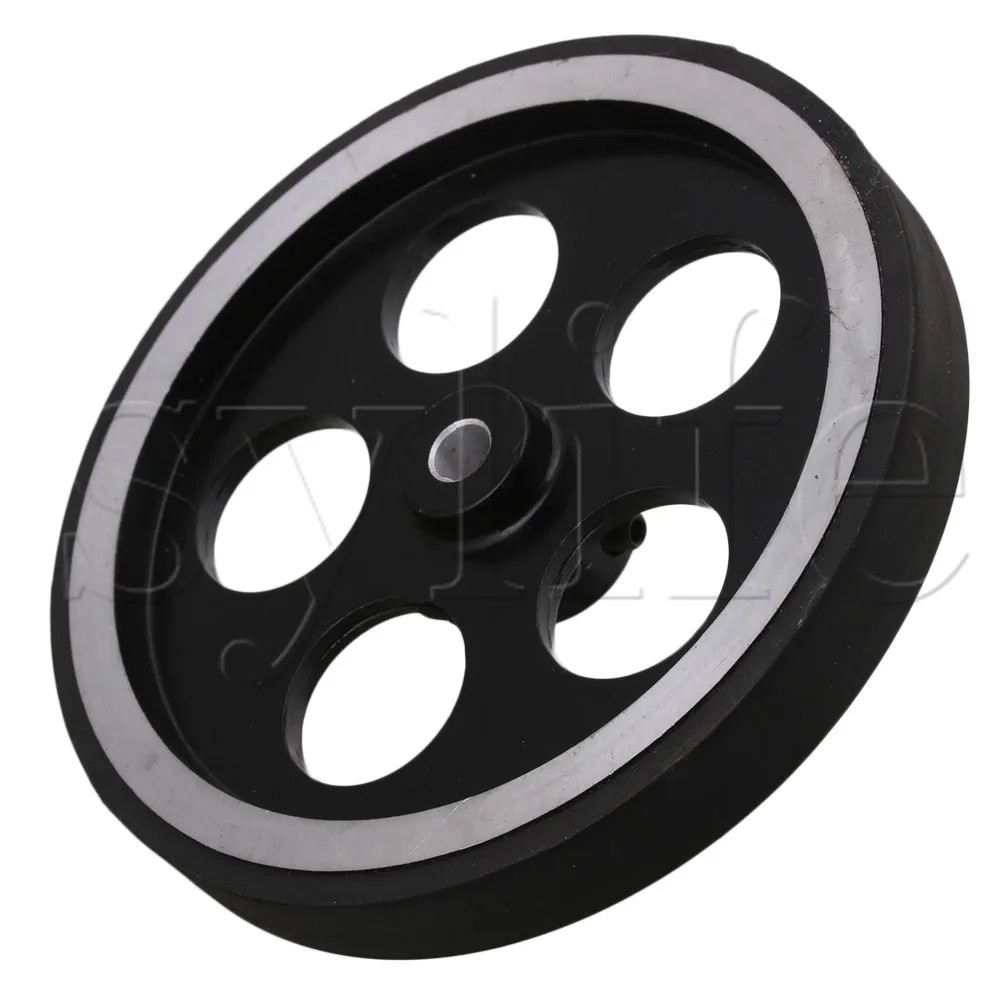 300x6mm Industrial Aluminum Rubber Measuring Rotary Encoder Meter Wheel
