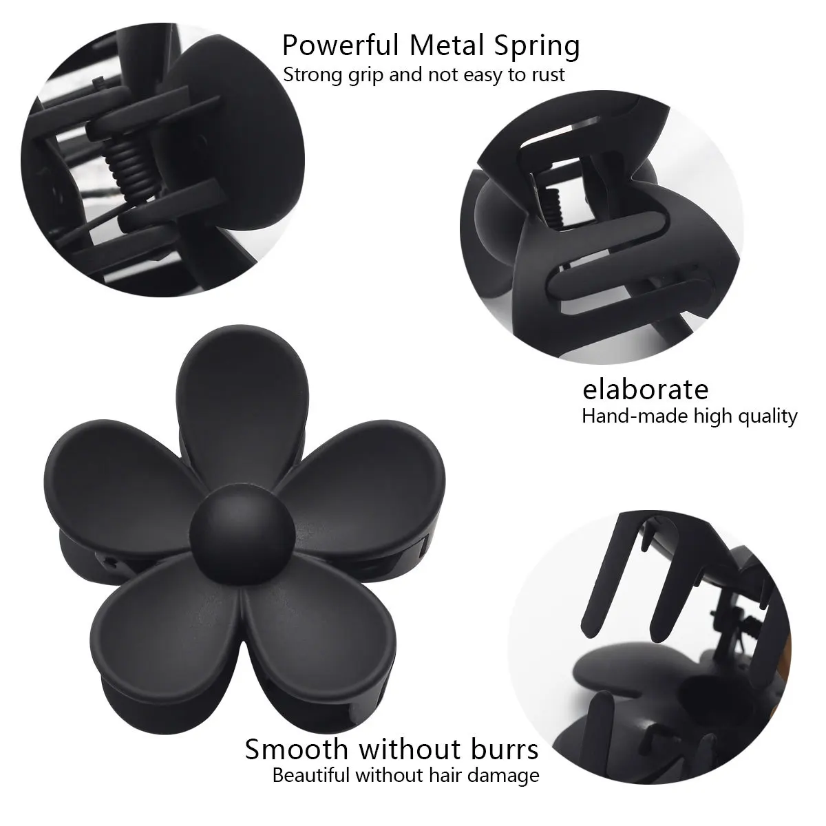 6 упаковок квадратных зажимов для когтей большие и маленькие нейтральные