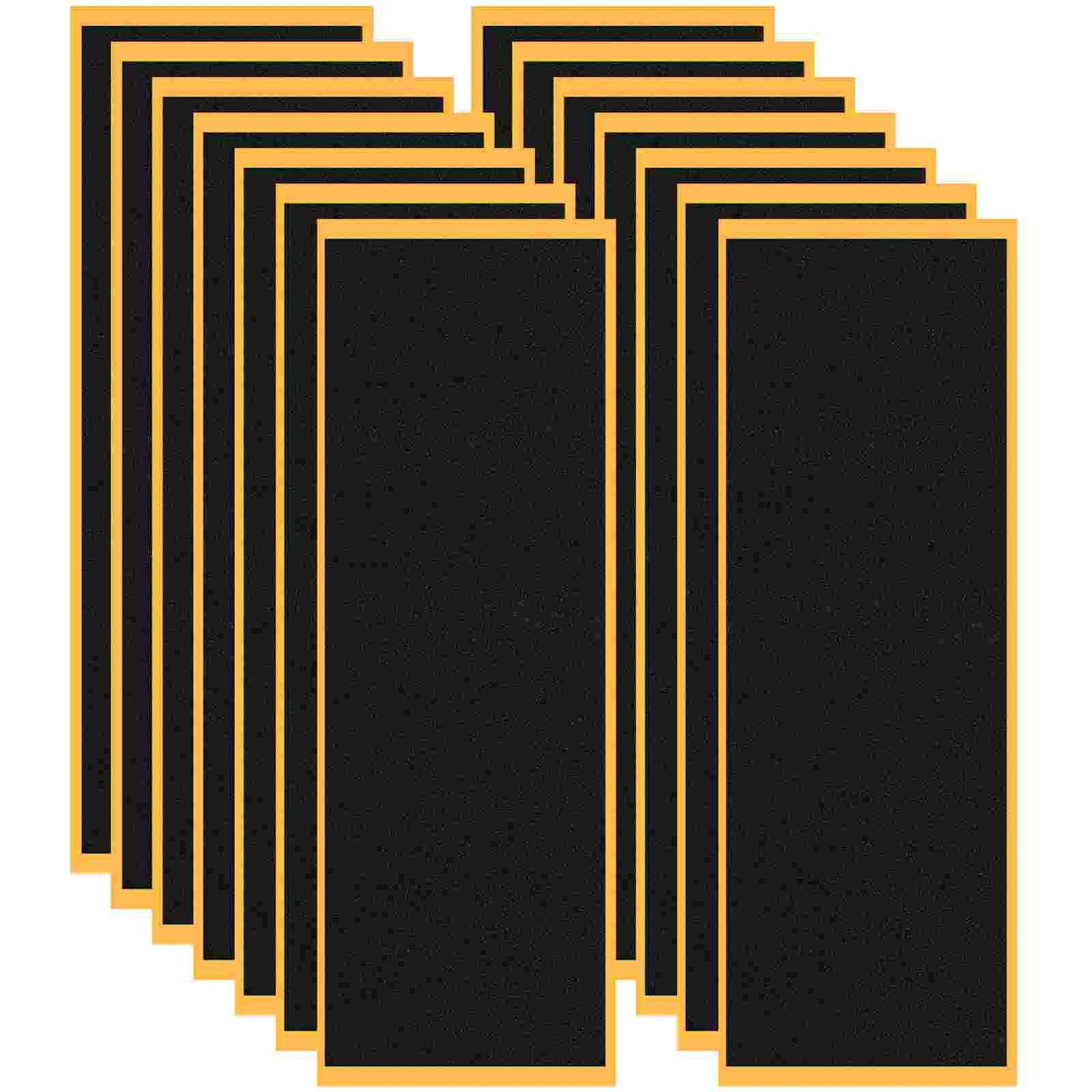 

15 Pcs Finger Skateboard Stickers Non- Grip Mats Grab Handles Grips Fingerboards Skid Accessories