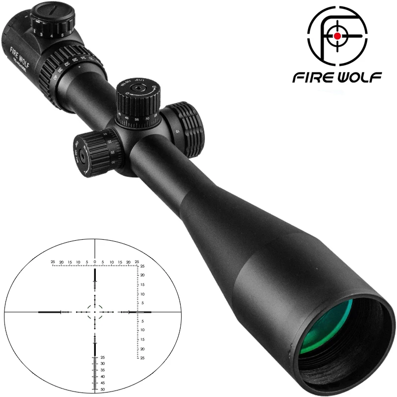 10-40X56 E Hunting Scopes Side Wheel Parallax Adjustment Optics Riflescope Red And Green Dot Sight For Military Scopes