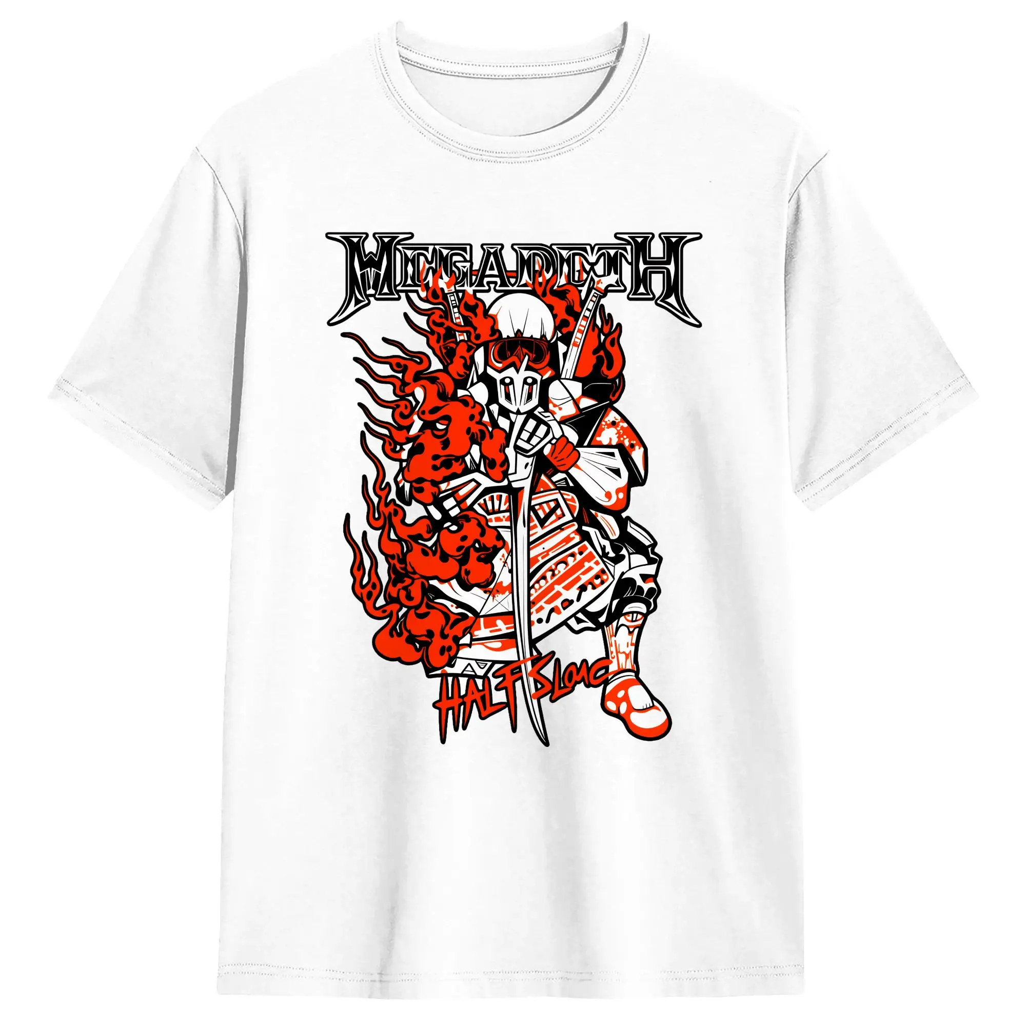 Фото Мужские футболки Rock Band Megadeths World Tour 2026, винтажные футболки с короткими рукавами и круглым вырезом, летние топы из чистого хлопка №1