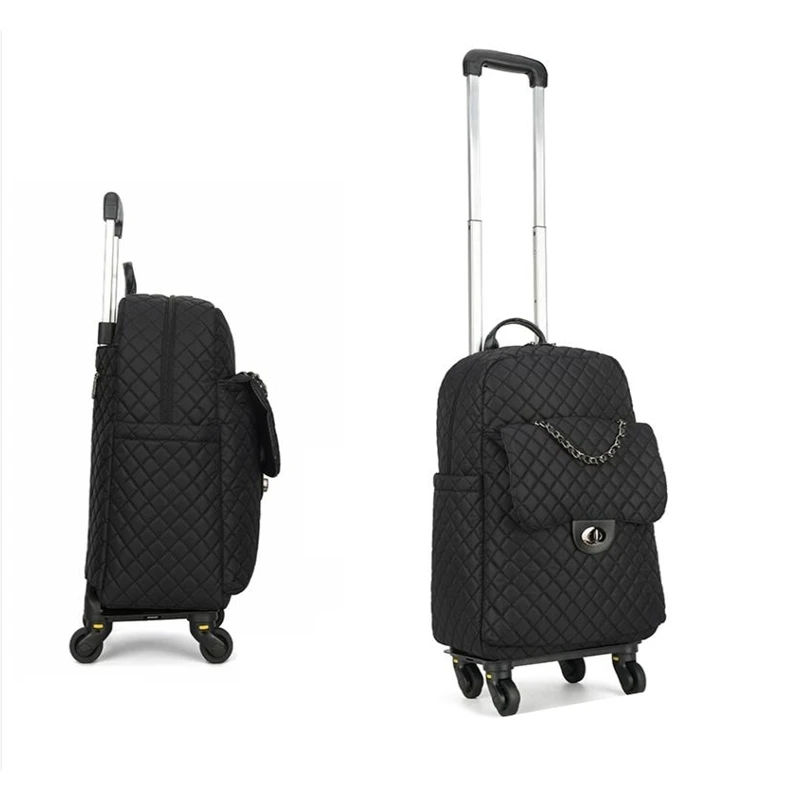 

carry on Luggage bags Rolling luggage bag for women 20 inch Cabin travel Trolley Bag wheels Trolley Suitcase wheeled duffle bags