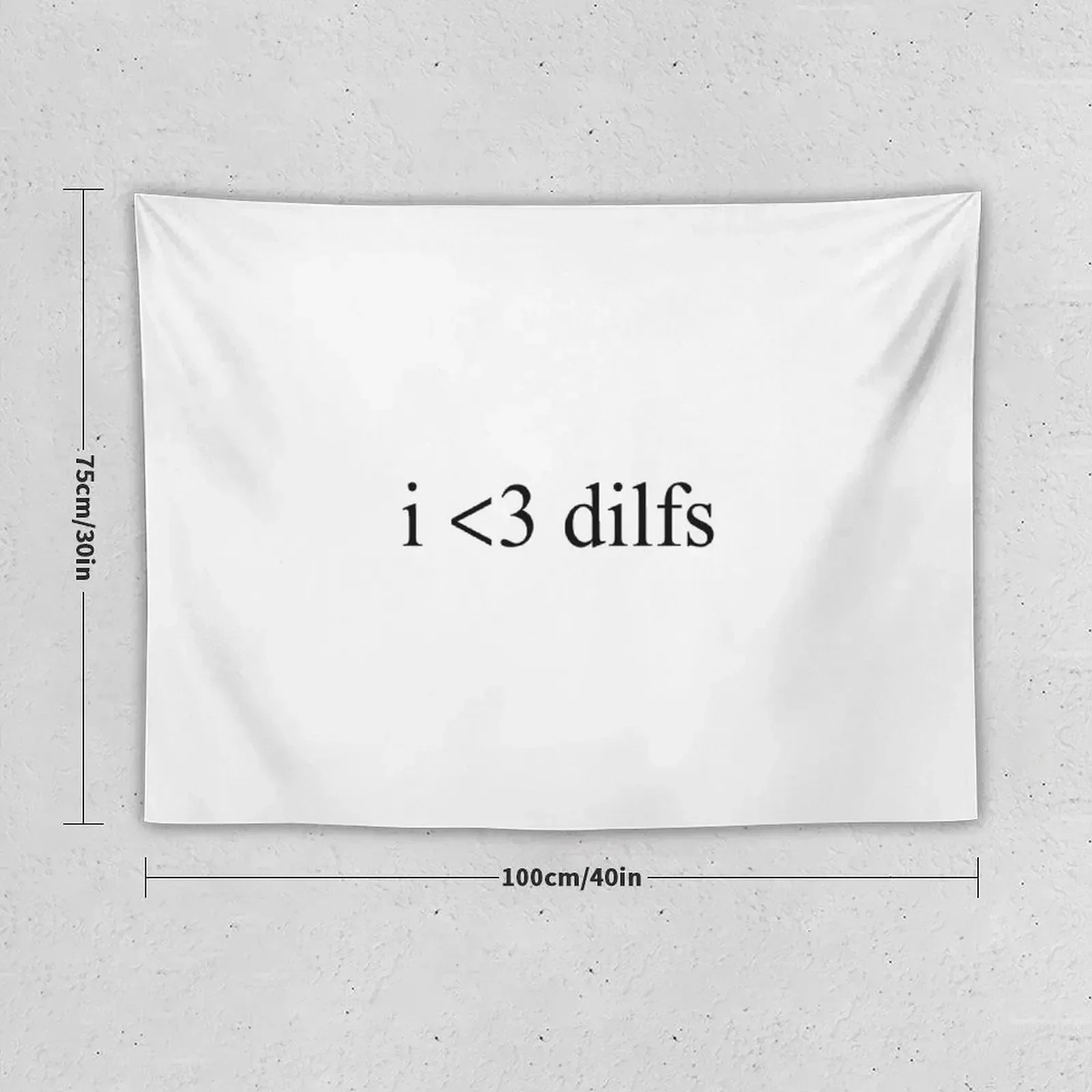 Гобелен с принтом I Heart DILFS аксессуары для домашнего декора гобелен уличного