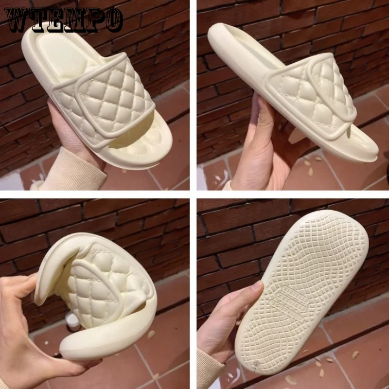 WTEMPO Summer EVA Slippers Unisex Fashion Outdoor Casual Beach Sandals for Women Flat Antiskid Platform Slides Dropshipping