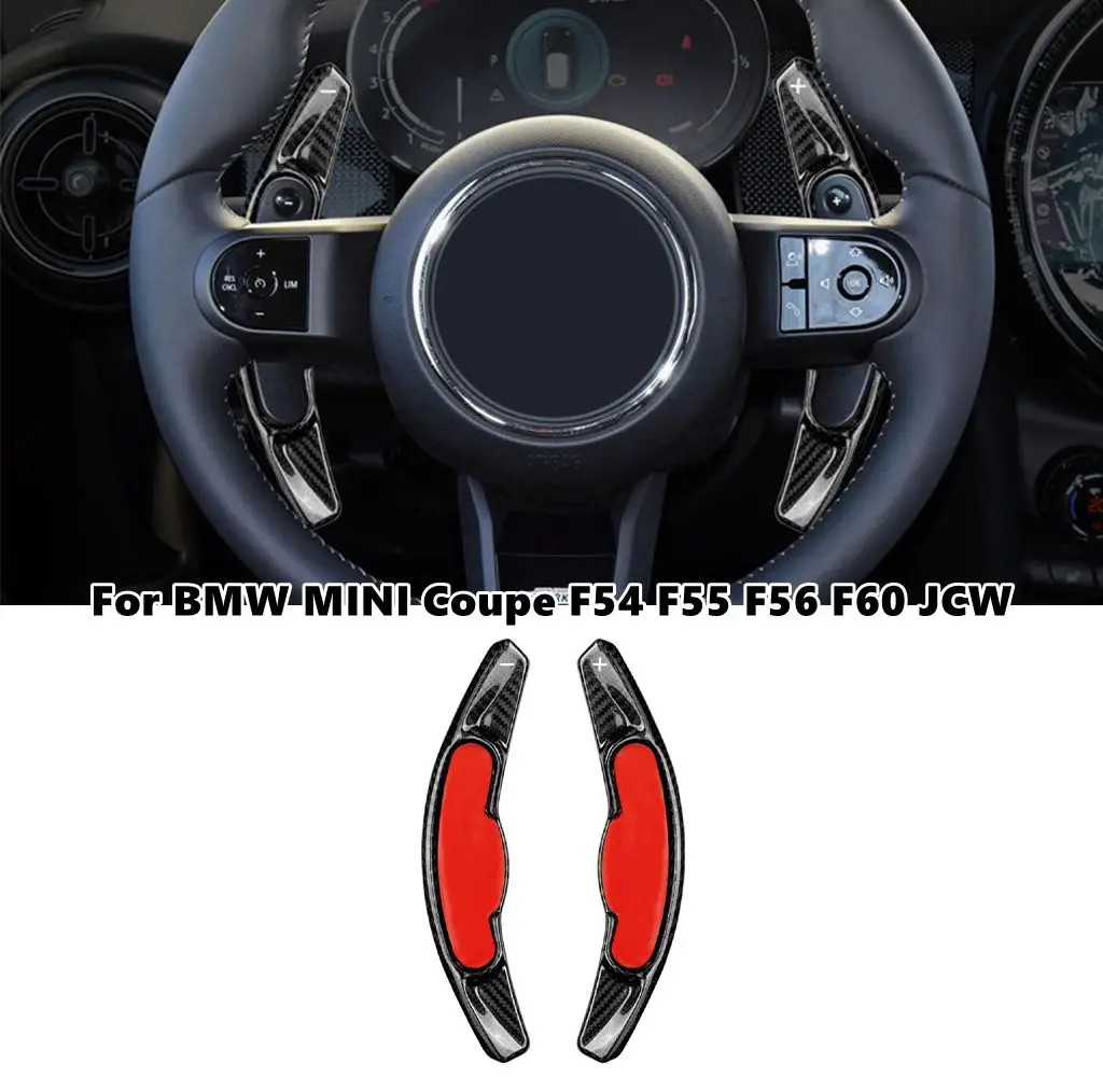 

Car Steering Wheel Carbon Fiber Paddle Shift For BMW Mini MINI Coupe F54 F55 F56 F60 JCW Steering Wheel Extesnion Shifter