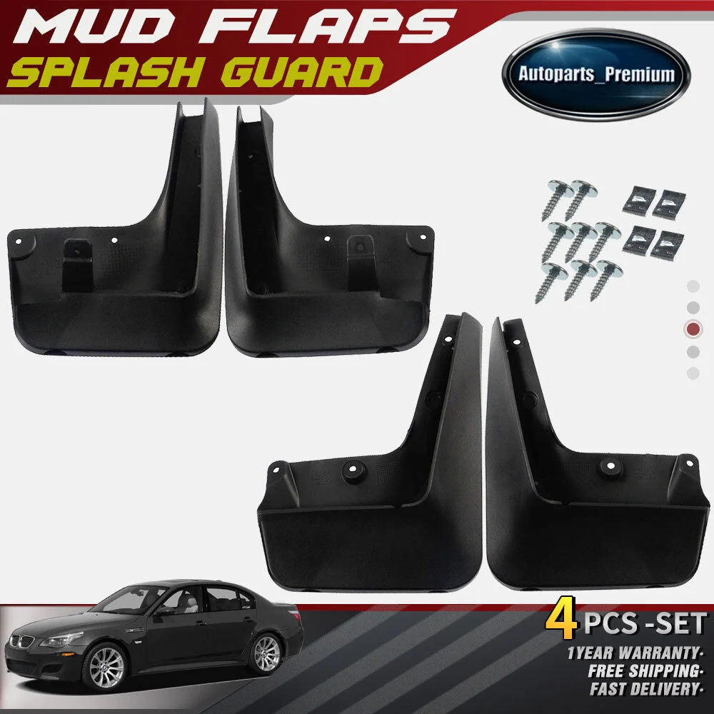 

4 шт., брызговики для BMW E60 5 Series Sedan 2006-2010