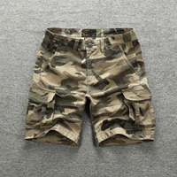2022 summer new mens casual cargo shorts breathable cotton workout shorts with multi pockets street wear fashion shorts