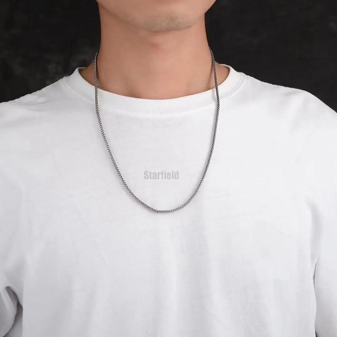 

Hot selling guarantee100% s925 sterling silve Retro Thai Silver mesh hollow snake pendant necklace for men male fashion jewelry