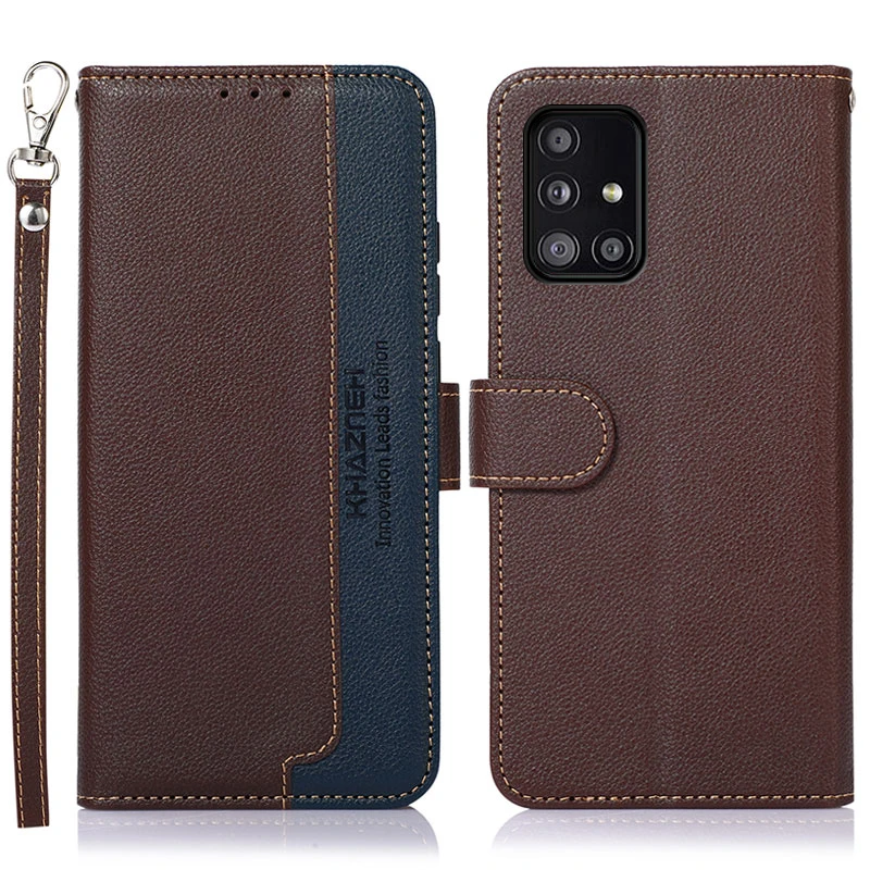 

RFID Blocking Leather Texture Book Case for Samsung Galaxy A52 2021 Flip Cover Samsung A72 A 52 72 SM-A725 526 360 Protect Coque