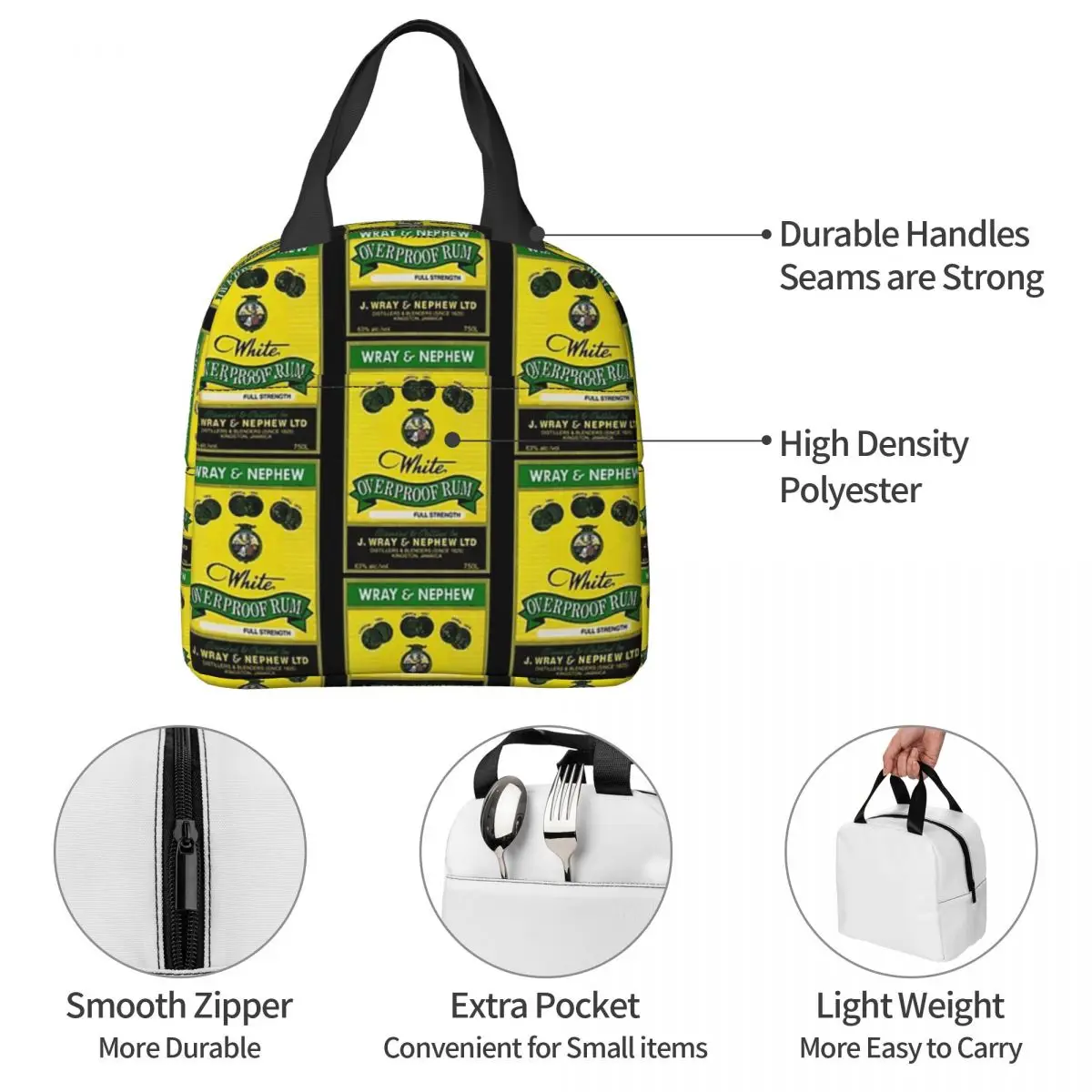 Сумки для обеда Wray And Nephew изолированная коробка бенто портативная сумка сумки