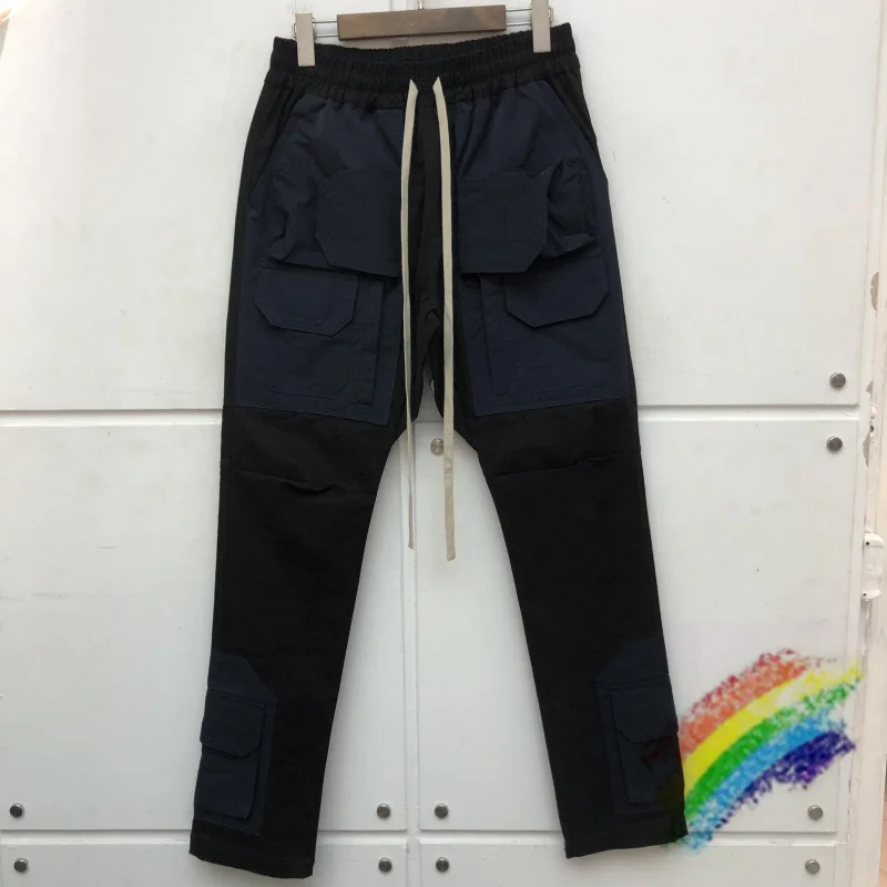 

2021FW Man Pants Men Women High Quality Multi-pocket Drawstring Zipper REPRESENT Cargo Pants Overalls Trousers