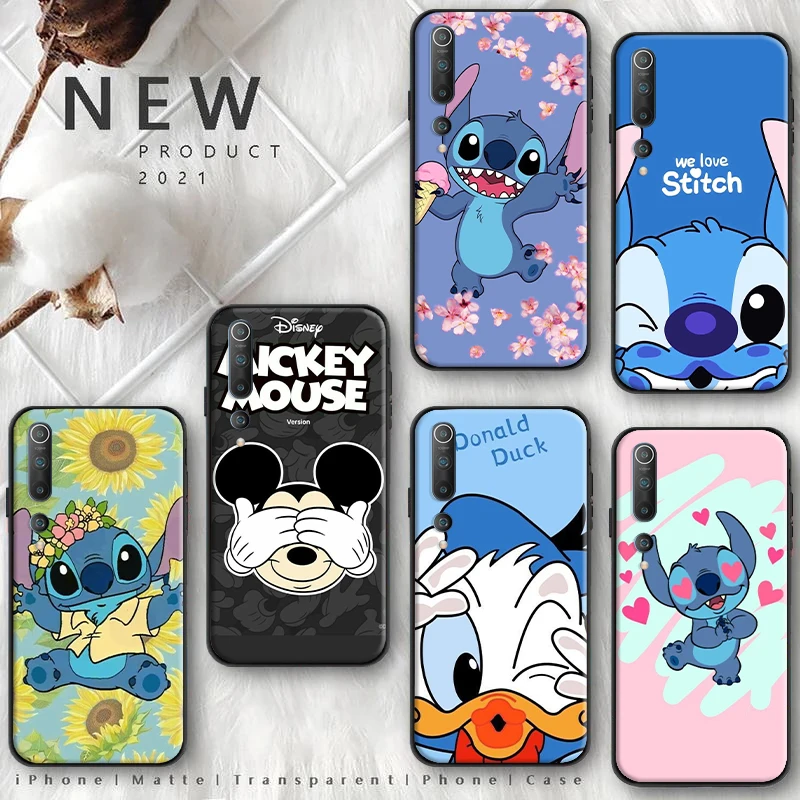 

Disney Character Series For Xiaomi 10 10S 10 Lite 10 Pro Phone Case Black Xiaomi Cases Mobile Protective Case Back Case Funda