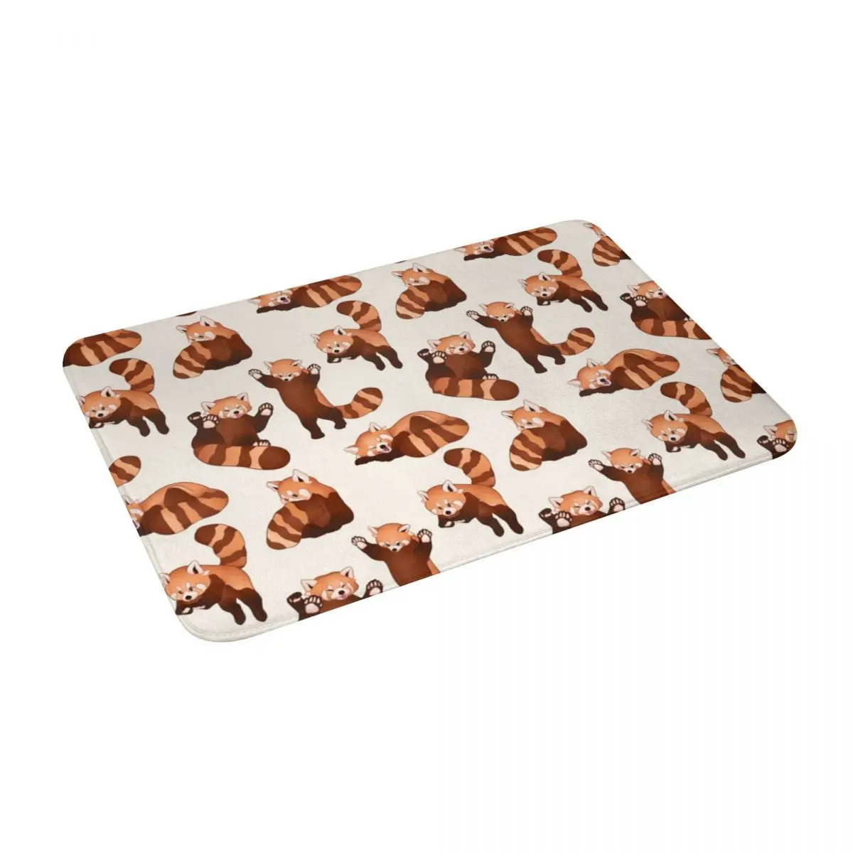 

Red Panda Pattern Bath Door Floor Mat Anti-slip Rug Carpet Entrance Living Room Home Kitchen Washable Doormat Bathroom Toilet