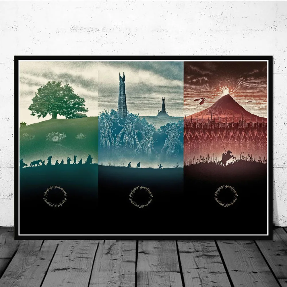 Классическое волшебное искусство на холсте для фильмов Властелин колец