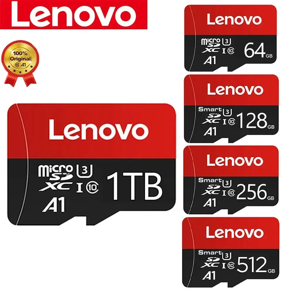 Оригинальная Micro TF мини SD карта Lenovo SD 1 ТБ 256 ГБ 512 ГБ 128 ГБ 64 ГБ TF флэш-карта памяти для телефона/компьютера/камеры Прямая поставка