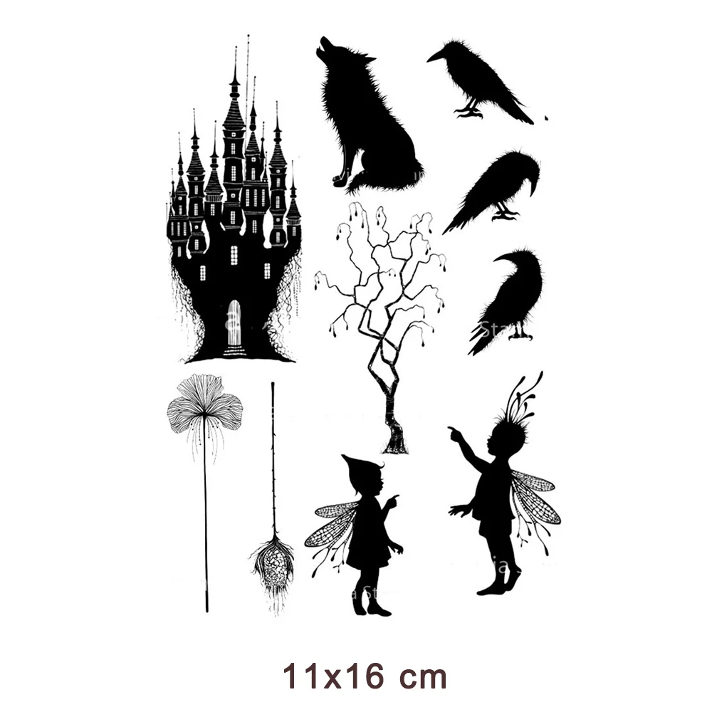 

New Arrival Animals Fairies Clear Stamps for DIY Scrapbooking Card Transparent Silicone Stamp Making Photo Album Crafts Decor