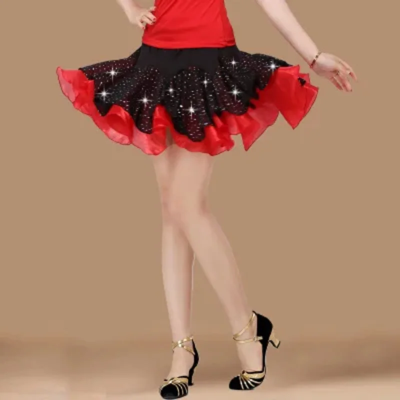 Новая Сексуальная Женская юбка для латиноамериканских танцев распродажа