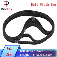 printfly yc 2mgt 2m 2gt synchronous timing belt pitch length410420426430436440444450460466width 6mmrubber closed
