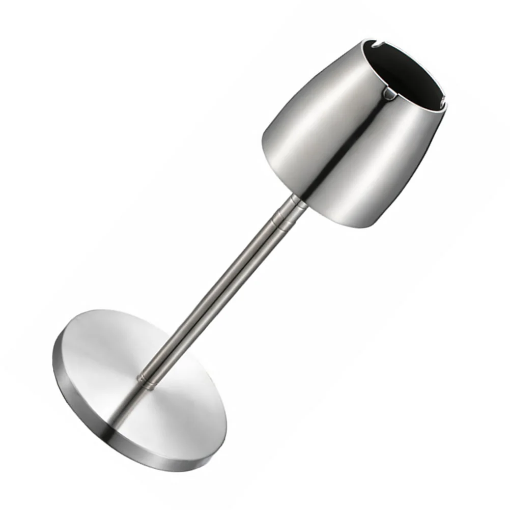 

1PC Stainless Steel Ashtray Thickened Jar Windproof Holder Stretchable Ashtray for Men Father