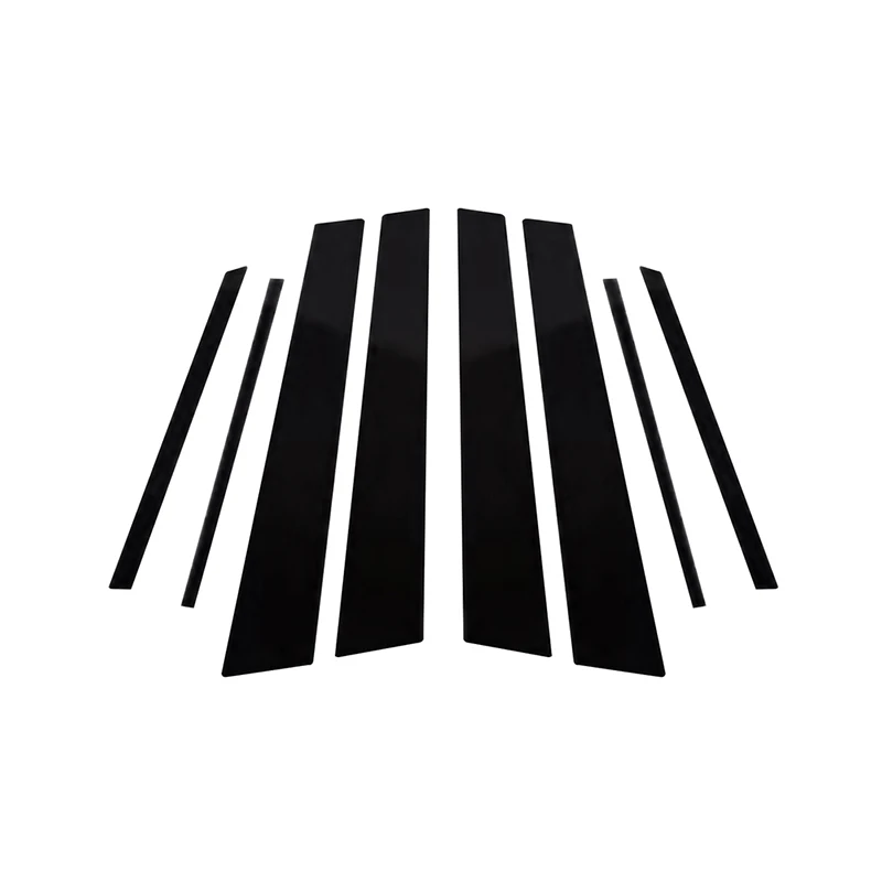 

8 шт. автомобильные двери окна столбы отделка крышки наклейки глянцевые черные внешние части для Suzuki SX4 S-cross 2014 2015 2016 2017-2021