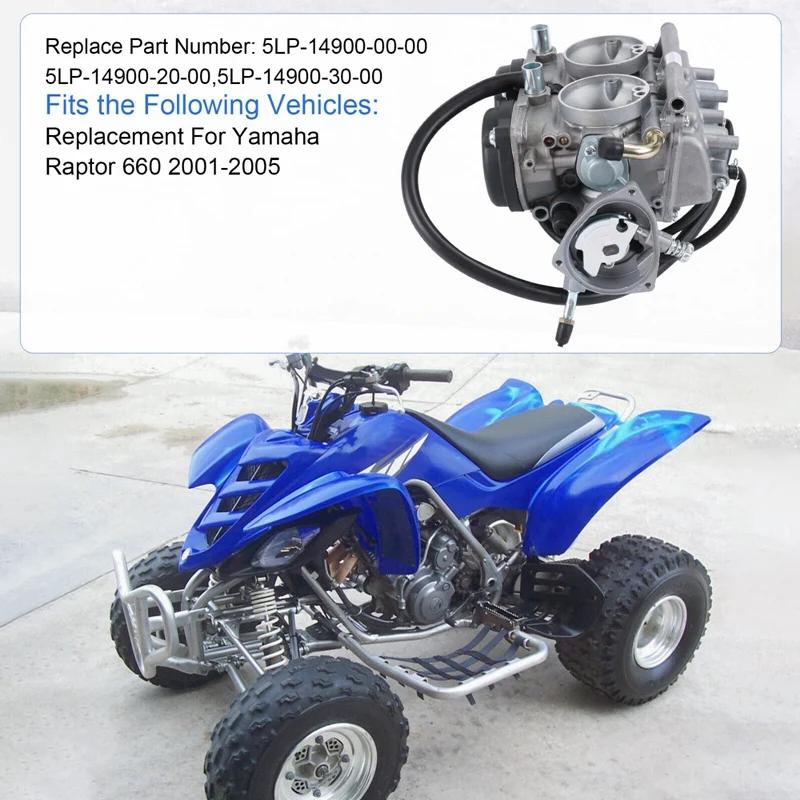 Запчасти карбюратора для Yamaha Raptor 660 Carb 660R YFM660 YFM CARB 2001-2005 5LP-14900-00-00