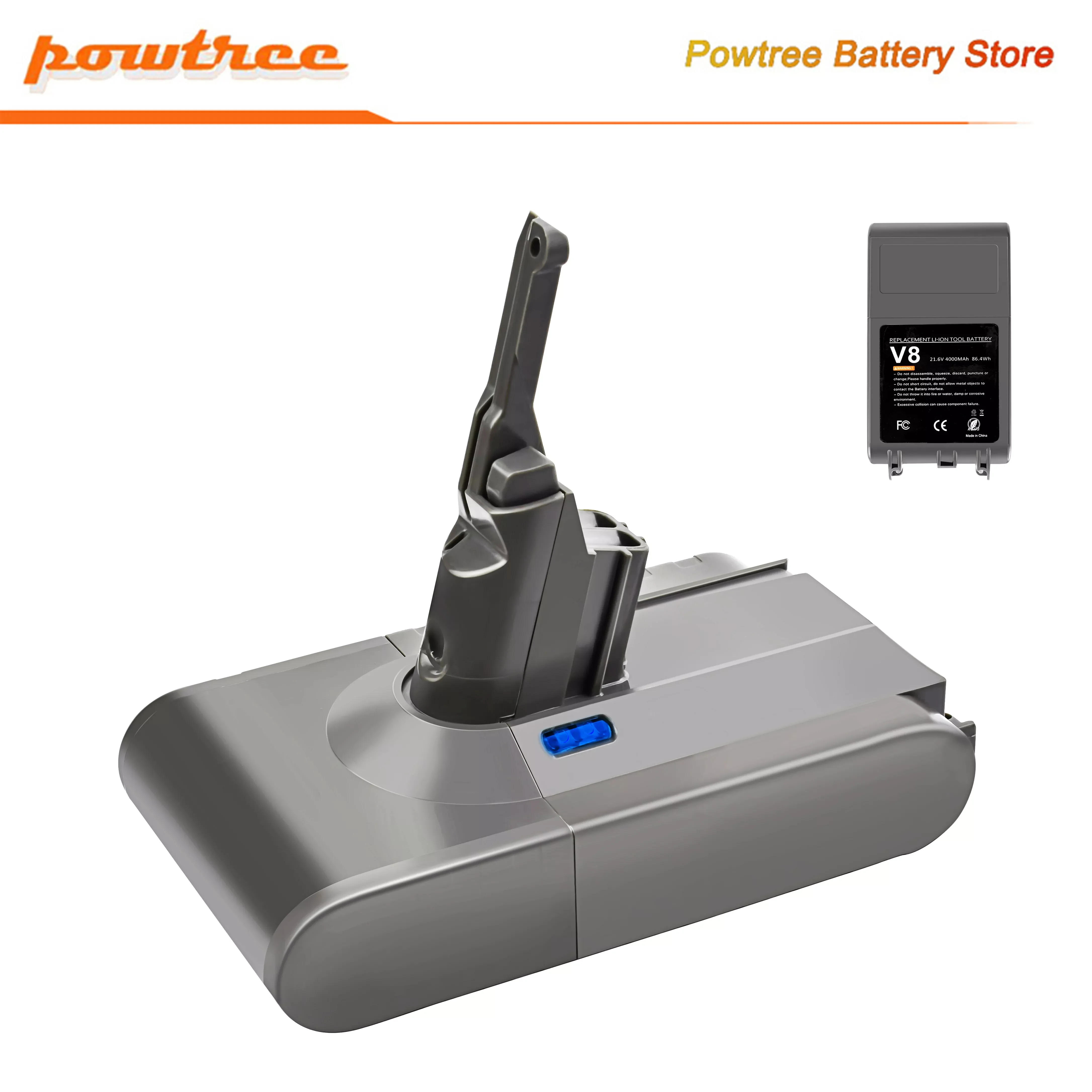 

For Dyson V8 21.6V Rechargeable Battery V8 Absolute / Fluffy / Animal 4000mAh Li-ion Vacuum Cleaner Battery