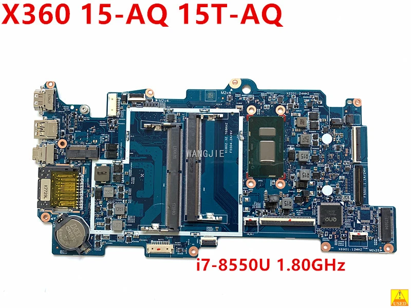 Для HP ENVY X360 15-AQ 15T-AQ Series б/у материнская плата с i7-8550U 1 80 GHz CPU 17836-1 448.0DJ05.0011 KBL-R 942032-001