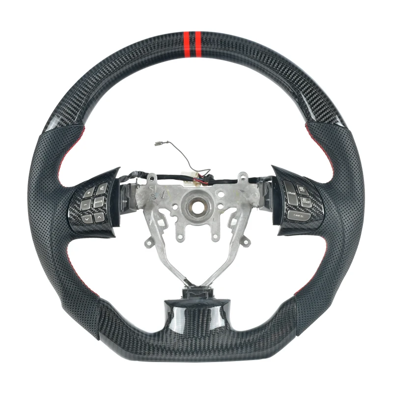 

100% реальное углеродное волокно Автомобильное рулевое колесо для Subaru Impreza Legacy WRX STI Forester Поддержка настройки