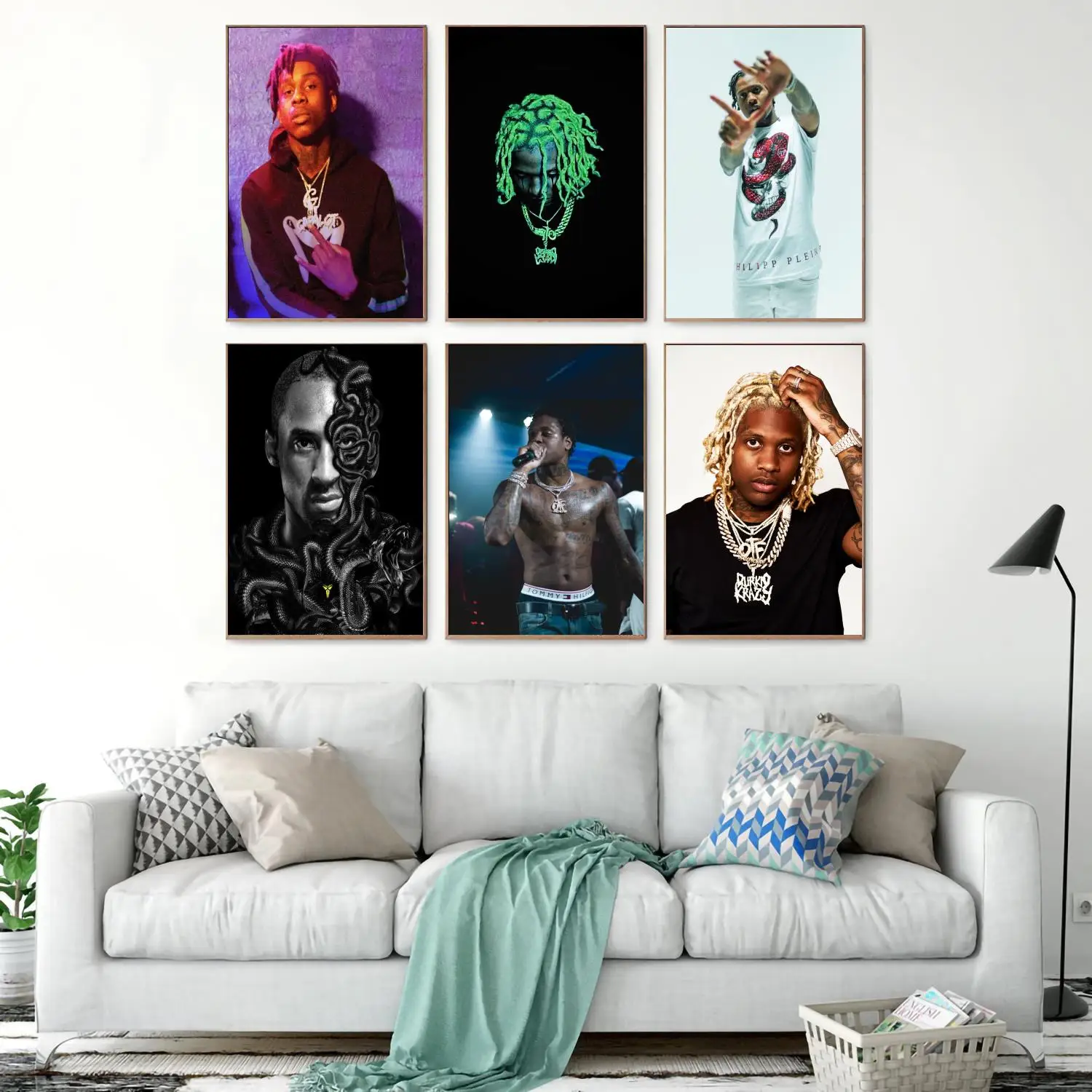 

lil durk rapper Decoration Art Poster Wall Art Personalized Gift Modern Family bedroom Decor 24x36 Canvas Posters