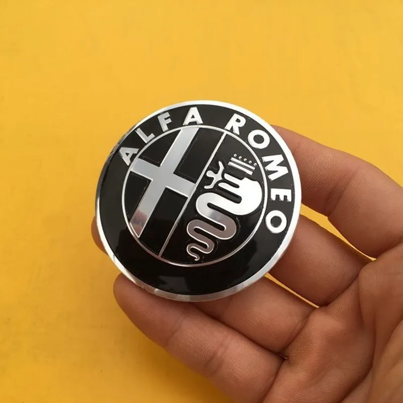 

1 шт. 40 мм для ALFA ROMEO 147 156 166 159 Giulia Stelvio 4C 8C GT эмблема на рулевое колесо наклейки автомобильные аксессуары