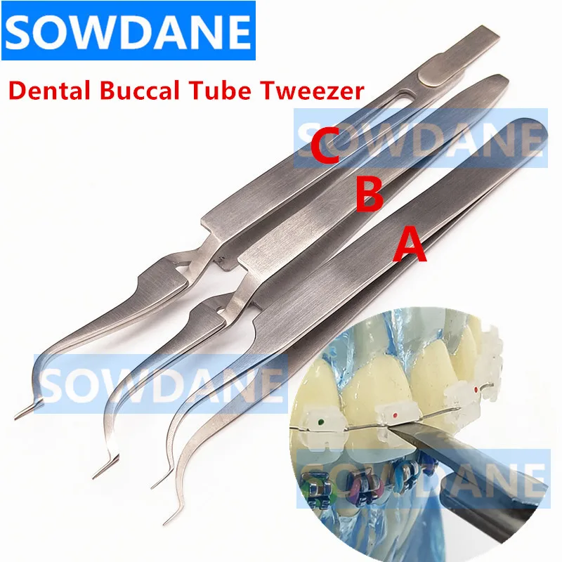 Soporte de pinzas de unión de tubo bucal Posterior de ortodoncia Dental, herramienta de ortodoncia Dental de acero inoxidable