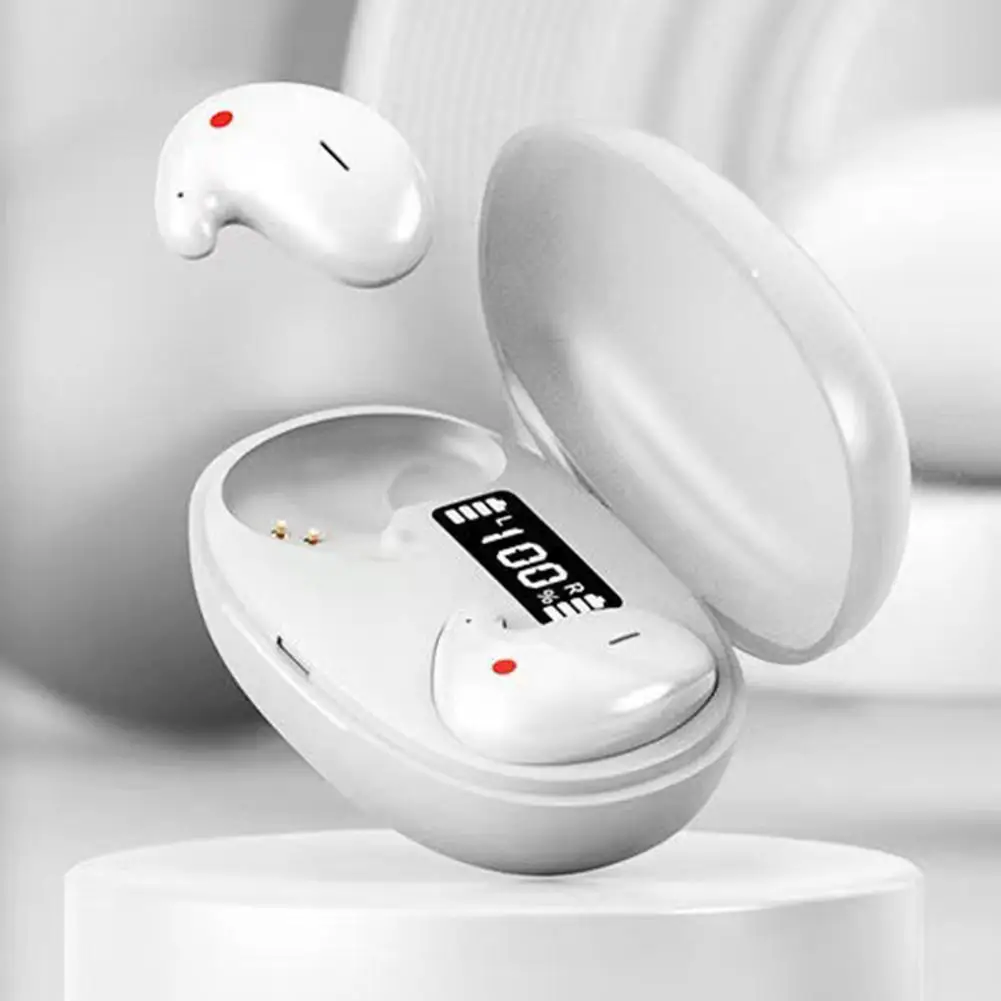 

Earbud Fashionable Surround Sound Effect Fingerprint Touch Control Bluetooth-compatible5.3 Mini Semi-in-ear Earphone