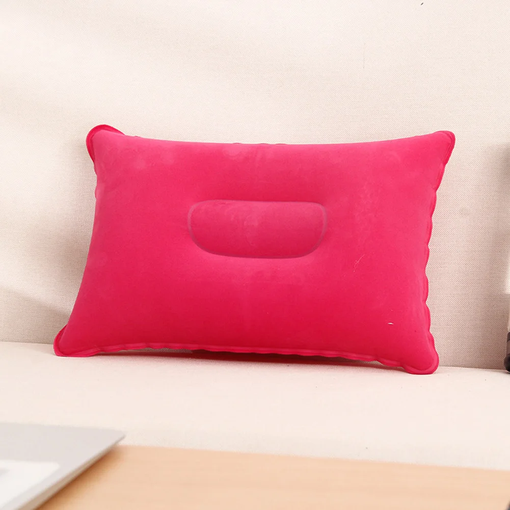 

Inflatable Air Pillow Bed Sleeping Camping Pillow PVC Nylon Neck Pillow Camping Supplies Equipments For Camping Tent Travel