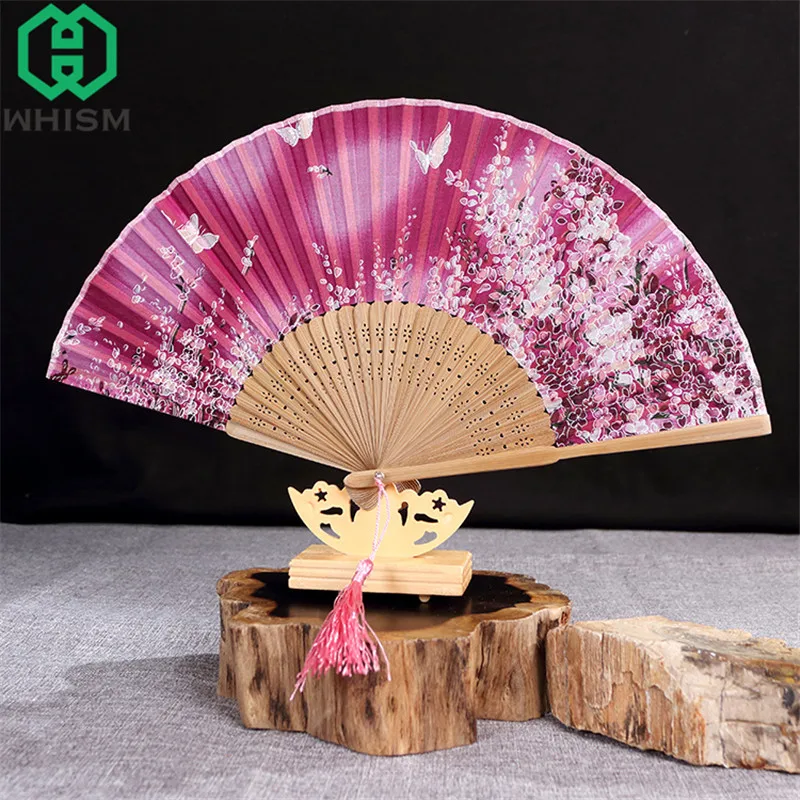 

5pcs Hand Fan Stand Display Racks Chinese Folding Fan Holders Decor Wooden Japanese Fan Display Base for Office Home Hotel