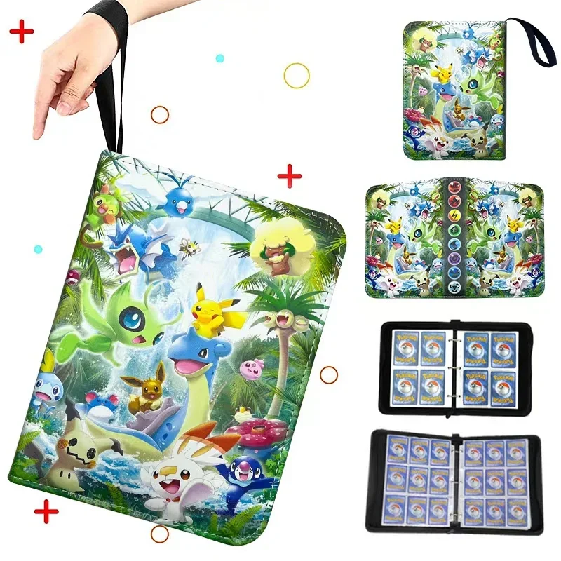 Карманная карточная книга-монстр PTCG диск Гаолы 4 сетки 9 сеток коллекция книг на