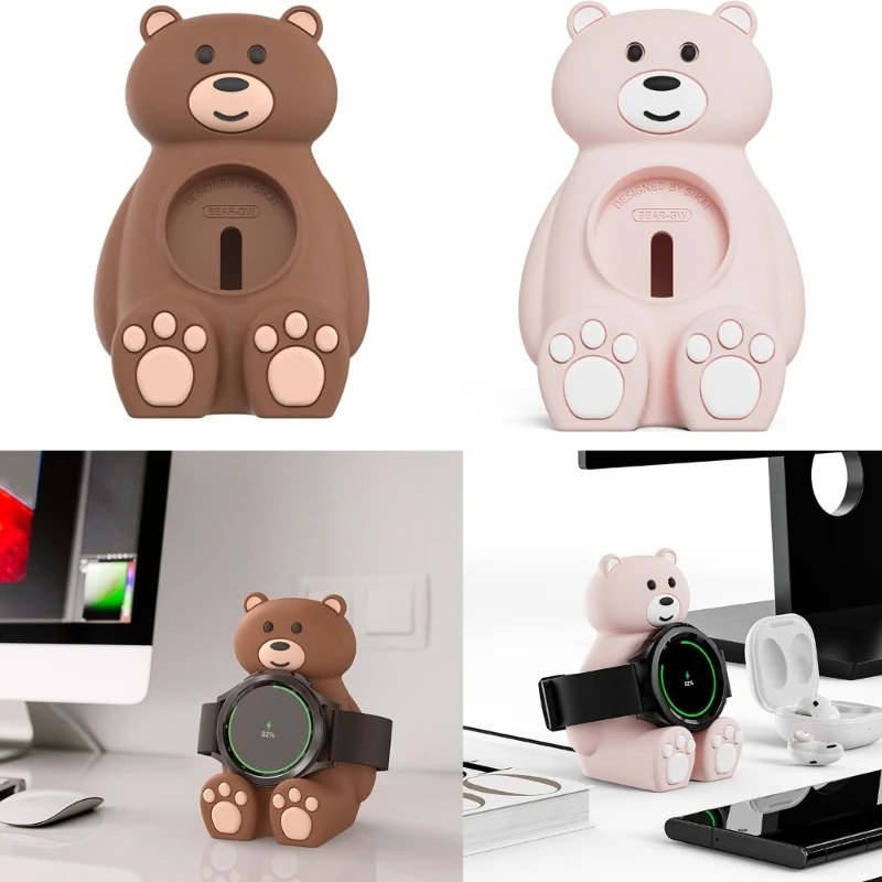 

DXAB For Watch 5/5pro Silicone Holder Storage Seat Charging Support Hand-Free Charger Dock Bracket Station Storage Stand Holder