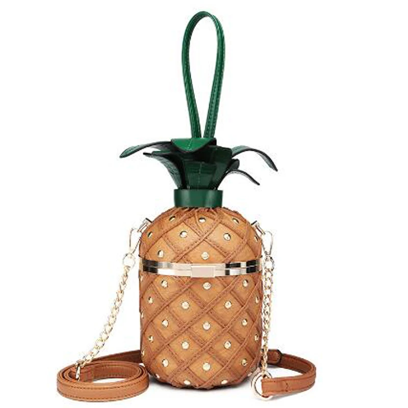 Women Handbag Pineapple Shape Bags 2023 Personality Feminina Shoulder Messenger Bag Luxury Designer Buckles Bolsa Fashion Bag