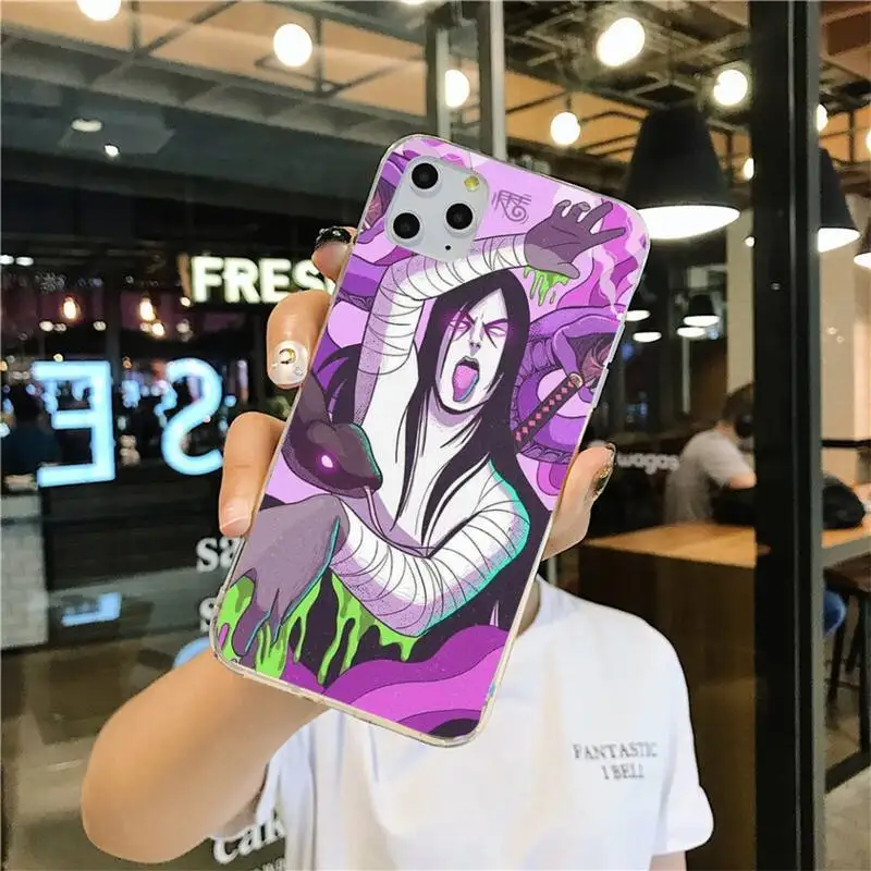 Чехол для телефона Naruto Jiraiya Orochimaru iphone 13 12 11 Pro Max Mini XS 8 7 Plus X SE 2020 XR силиконовый
