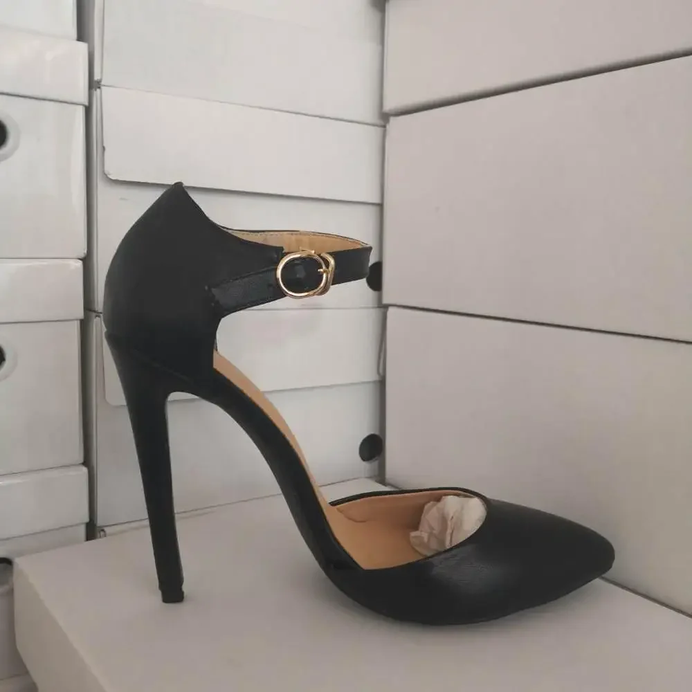 ASIOFU/женские туфли-лодочки ручной работы на высоком каблуке с пряжкой и ремешком