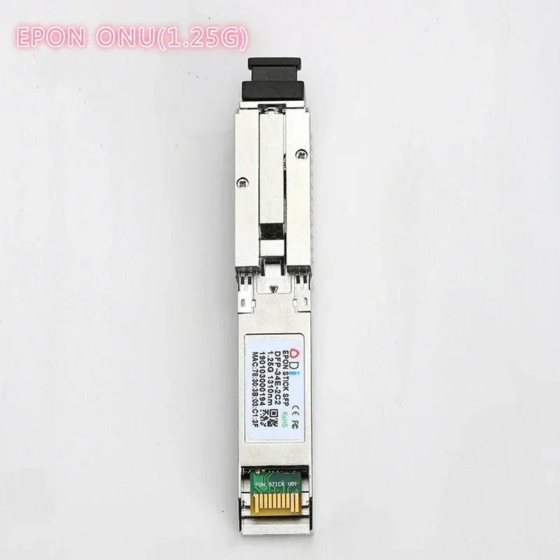 Фото Приемопередатчик SC с модулем MAC pon для коммутатора OLT для HUAWEI/Cisco/XIAOMI Fiber EPON SFP ONU Tx 1310/1490nm 20 км №1