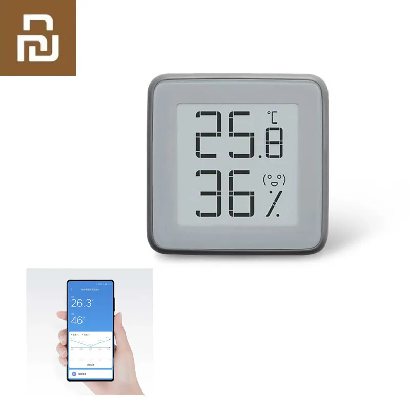 

Original Youpin MMC E-Ink Screen BT2.0 Smart Bluetooth Thermometer Hygrometer Works with MIJIA App Home Gadget Tools