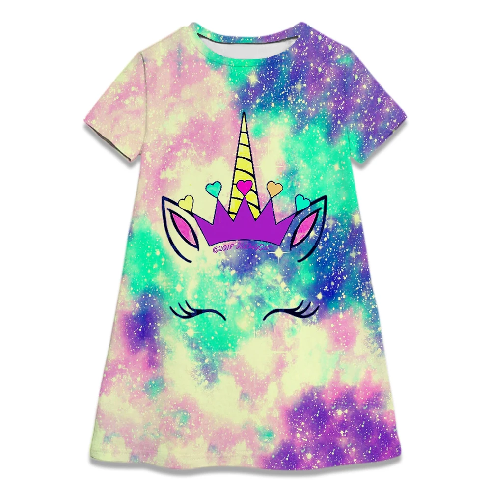 Платье принцессы с коротким рукавом для девочек 2-8 лет