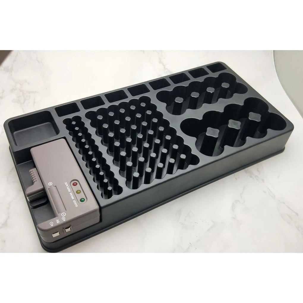 2020 New Battery Storage Organizer Tester Removable Case AA AAA 9V C D Battery Testing Storing Box